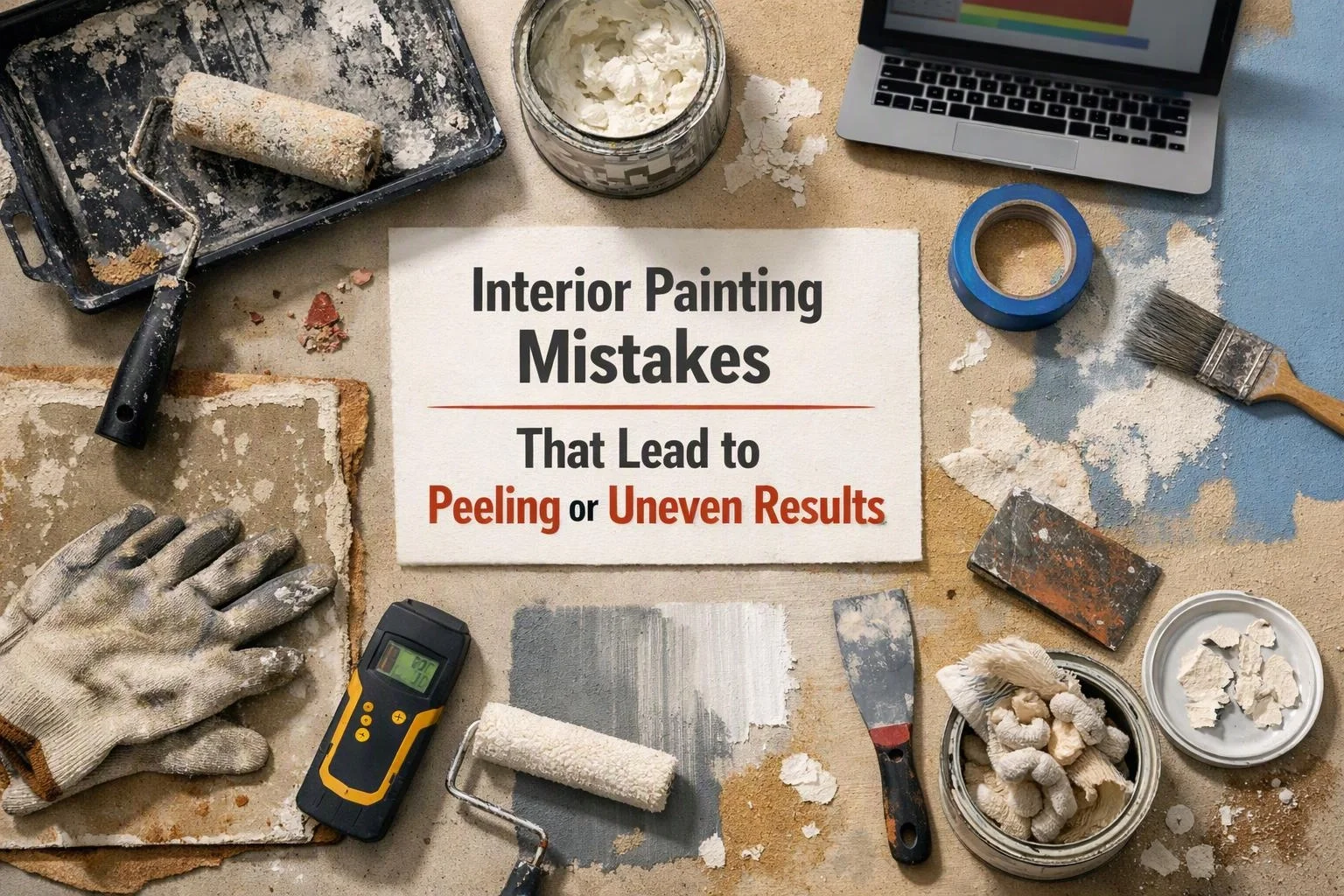 Interior Painting Mistakes That Lead to Peeling or Uneven Results